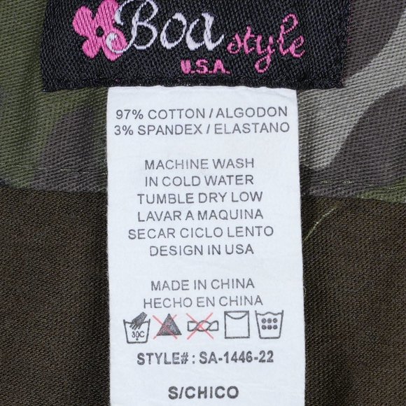 Boa Style A-Line Ruffled Mini Skort In Camo Size S - Picture 7 of 7